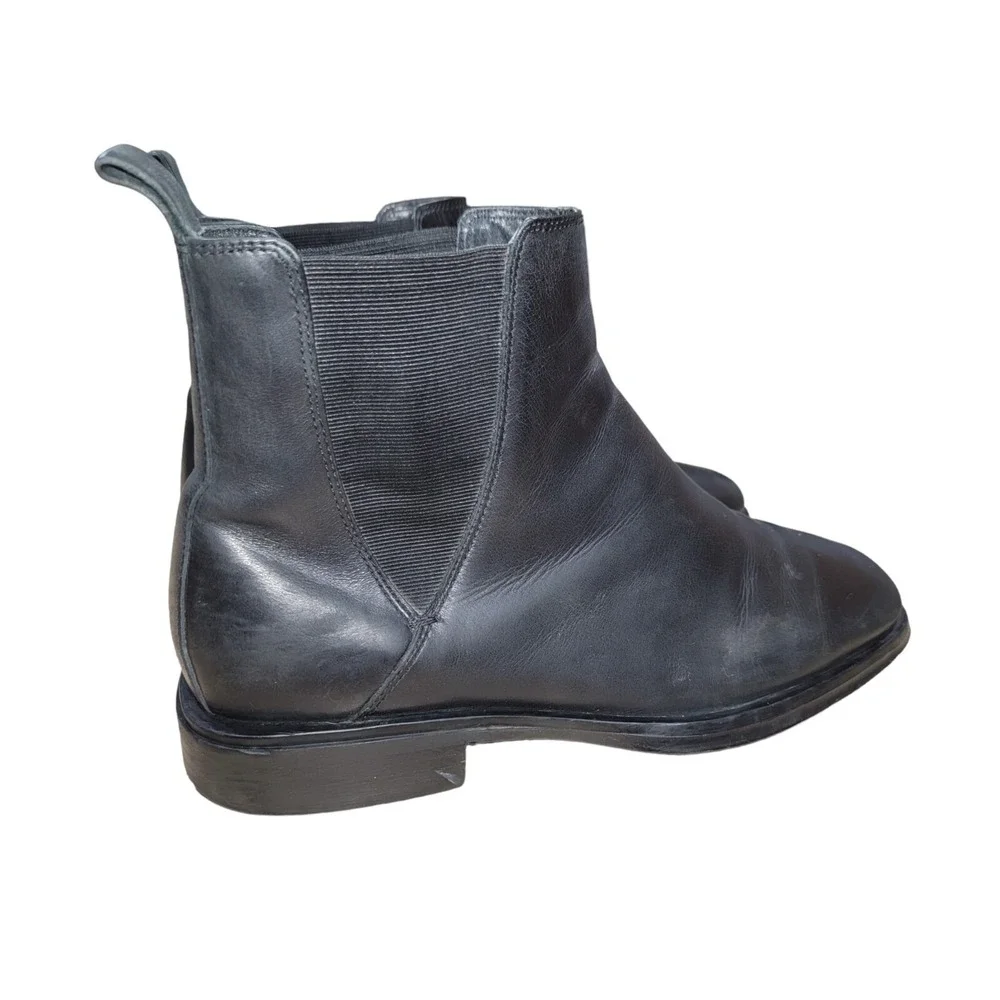Alfani Men's Size‎ 9.5 M Black Leather Square Toe Dress Chelsea Ankle Boots Gore